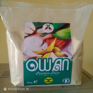 Owan Plantain Flour 100% unmixed (organic ) 2kg